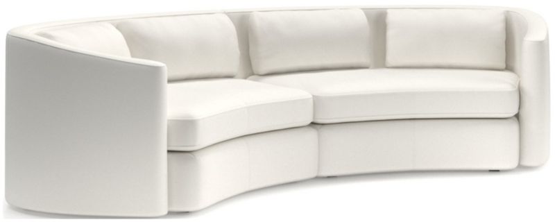 2 Piece Curved Sectional Sofa Reviews