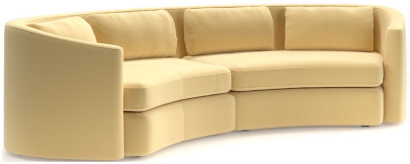 Nouveau 2-Piece Curved Sectional Sofa - image 0 of 6