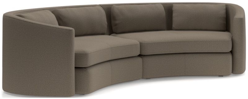 Nouveau 2-Piece Curved Sectional Sofa - image 0 of 6