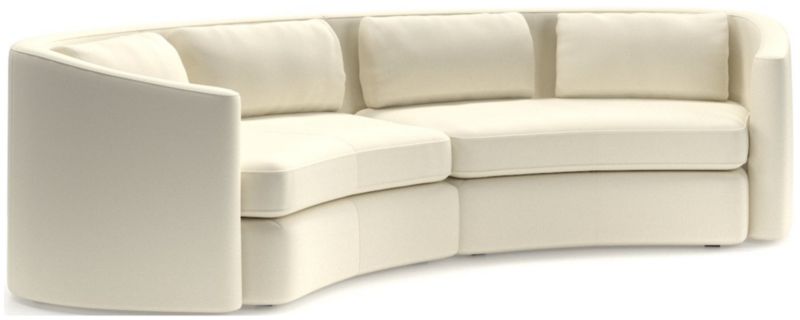 Nouveau 2-Piece Curved Sectional Sofa - image 0 of 6