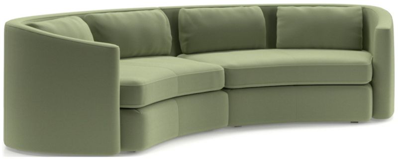 Nouveau 2-Piece Curved Sectional Sofa - image 0 of 6