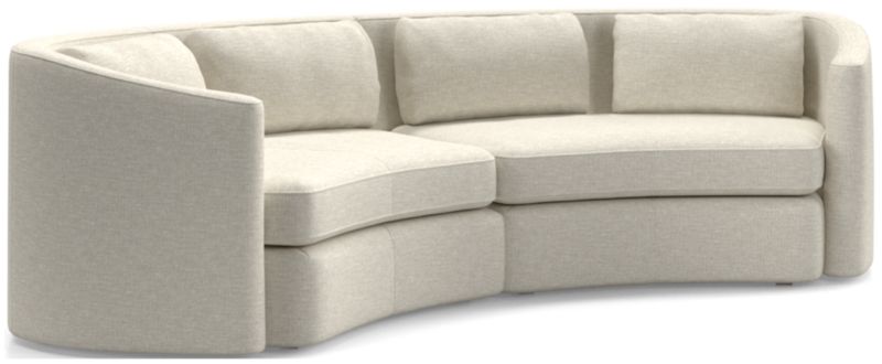 Nouveau 2-Piece Curved Sectional Sofa - image 0 of 6