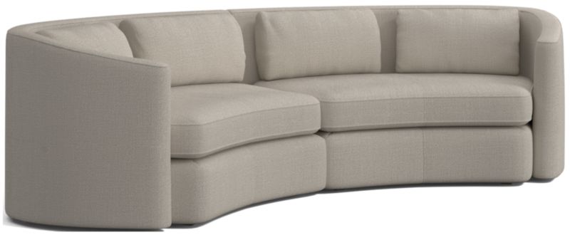 Nouveau 2-Piece Curved Sectional Sofa - image 0 of 6