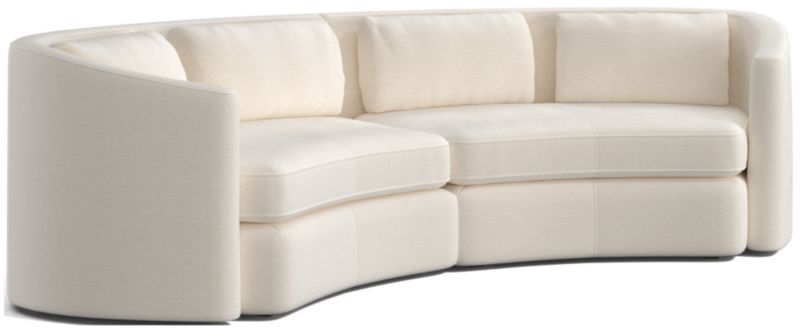 Nouveau 2-Piece Curved Sectional Sofa - image 0 of 6