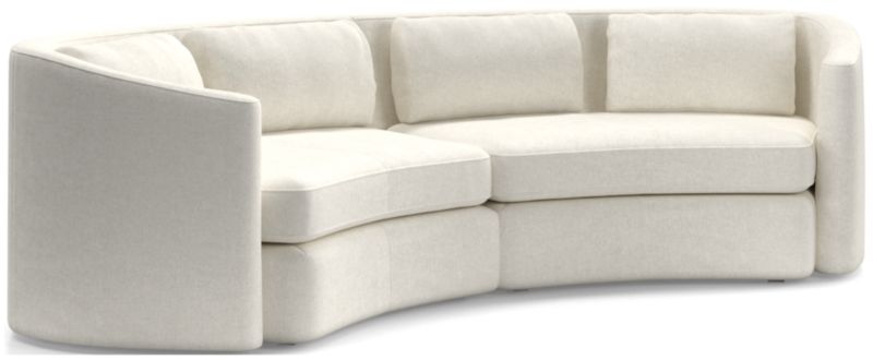 Nouveau 2-Piece Curved Sectional Sofa - image 0 of 6