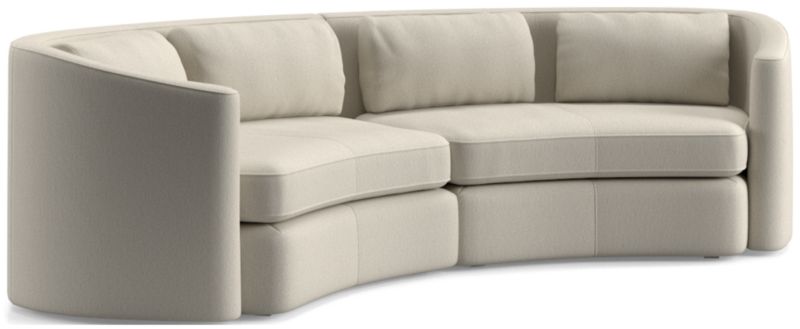 Nouveau 2-Piece Curved Sectional Sofa - image 0 of 6