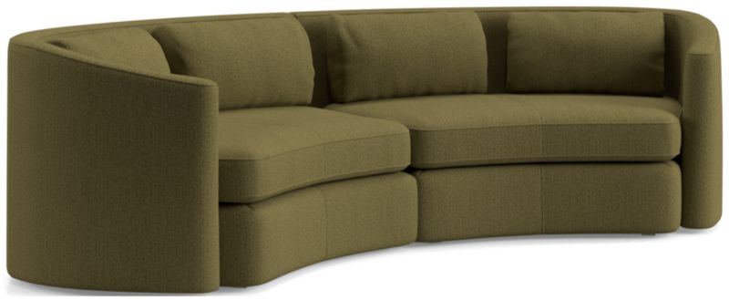 Nouveau 2-Piece Curved Sectional Sofa - image 0 of 6