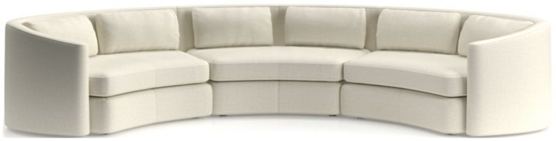 Nouveau 3-Piece Curved Sectional Sofa - image 0 of 6