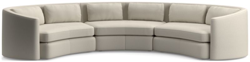 Nouveau 3-Piece Curved Sectional Sofa - image 0 of 6