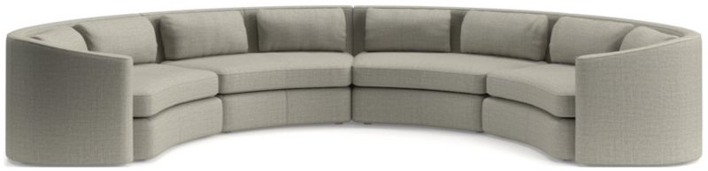 Nouveau 4-Piece Curved Sectional Sofa - image 0 of 6