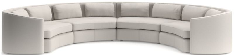 Nouveau 4-Piece Curved Sectional Sofa - image 0 of 6