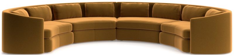 Nouveau 4-Piece Curved Sectional Sofa - image 0 of 6