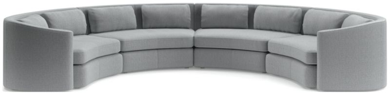 Nouveau 4-Piece Curved Sectional Sofa - image 0 of 6