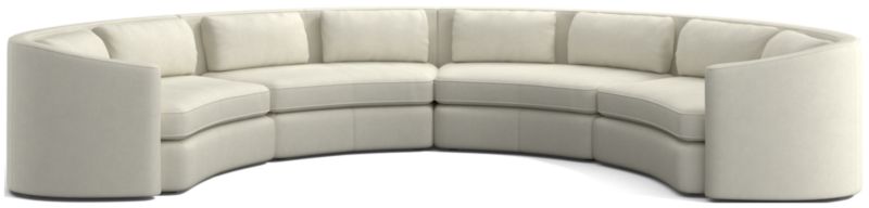 Nouveau 4-Piece Curved Sectional Sofa - image 0 of 6