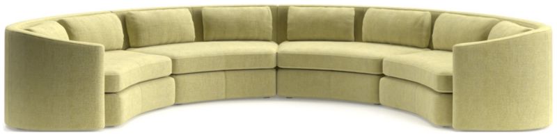 Nouveau 4-Piece Curved Sectional Sofa - image 0 of 6