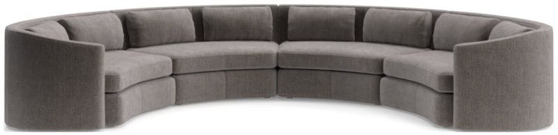 Nouveau 4-Piece Curved Sectional Sofa - image 0 of 6