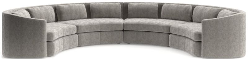 Nouveau 4-Piece Curved Sectional Sofa - image 0 of 6