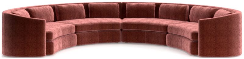 Nouveau 4-Piece Curved Sectional Sofa - image 0 of 6