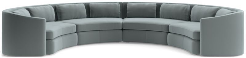 Nouveau 4-Piece Curved Sectional Sofa - image 0 of 6