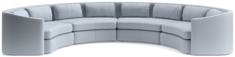 Nouveau 4-Piece Curved Sectional Sofa - image 0 of 6