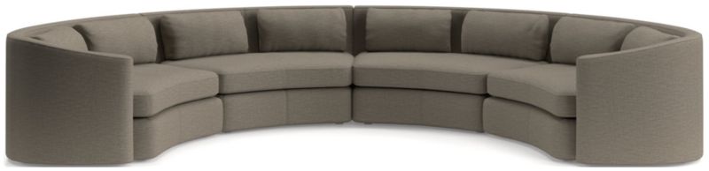 Nouveau 4-Piece Curved Sectional Sofa - image 0 of 6