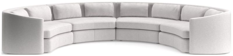 Nouveau 4-Piece Curved Sectional Sofa - image 0 of 6