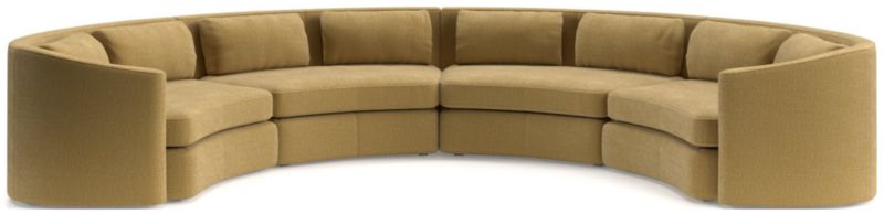 Nouveau 4-Piece Curved Sectional Sofa - image 0 of 6