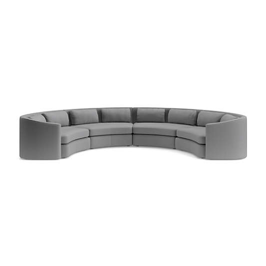 Nouveau 4-Piece Curved Sectional Sofa