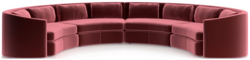 Nouveau 4-Piece Curved Sectional Sofa - image 0 of 6