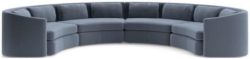 Nouveau 4-Piece Curved Sectional Sofa - image 0 of 6