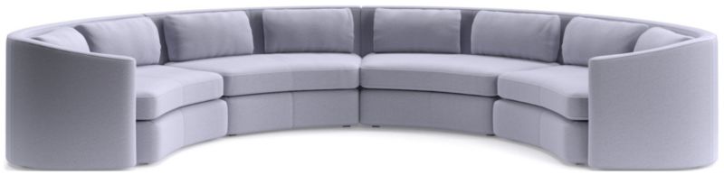 Nouveau 4-Piece Curved Sectional Sofa - image 0 of 6