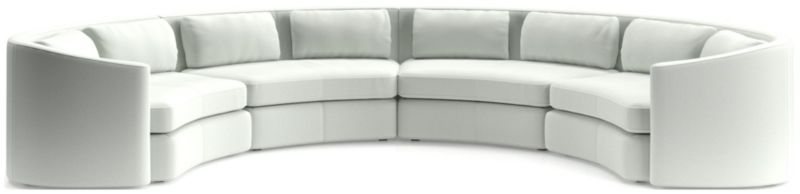 Nouveau 4-Piece Curved Sectional Sofa - image 0 of 6