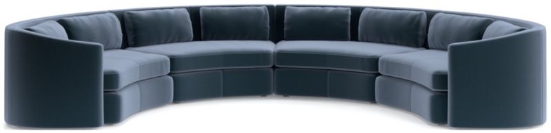 Nouveau 4-Piece Curved Sectional Sofa - image 0 of 6