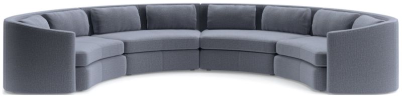 Nouveau 4-Piece Curved Sectional Sofa - image 0 of 6