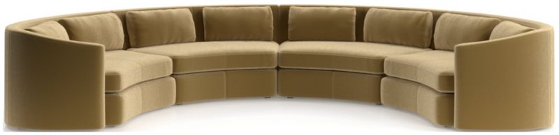 Nouveau 4-Piece Curved Sectional Sofa - image 0 of 6