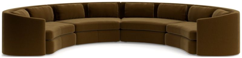 Nouveau 4-Piece Curved Sectional Sofa - image 0 of 6