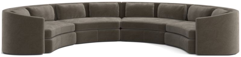 Nouveau 4-Piece Curved Sectional Sofa - image 0 of 6