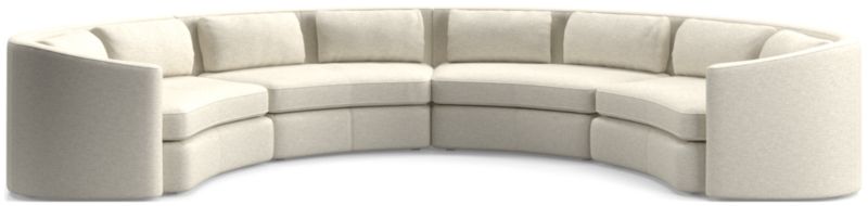 Nouveau 4-Piece Curved Sectional Sofa - image 0 of 6