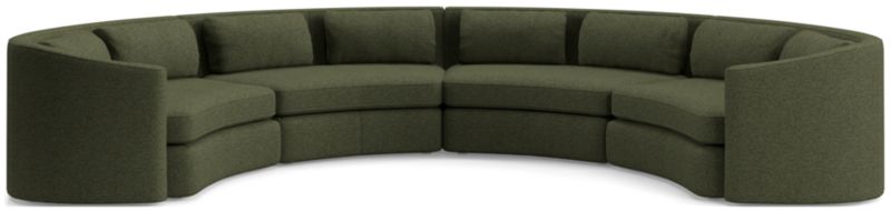 Nouveau 4-Piece Curved Sectional Sofa - image 0 of 6