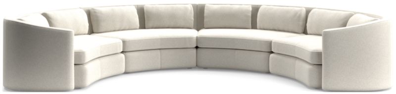 Nouveau 4-Piece Curved Sectional Sofa - image 0 of 6