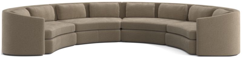 Nouveau 4-Piece Curved Sectional Sofa - image 0 of 6