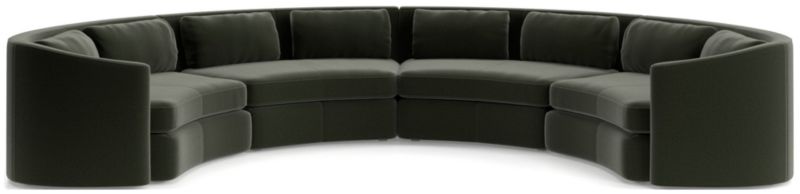 Nouveau 4-Piece Curved Sectional Sofa - image 0 of 6