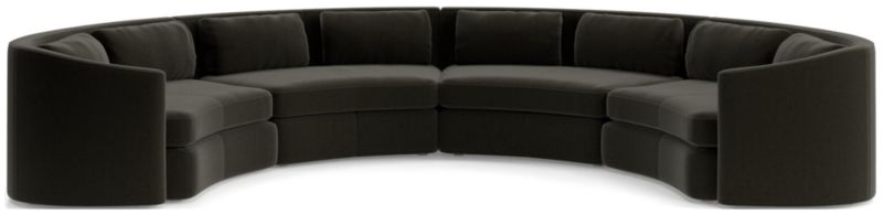 Nouveau 4-Piece Curved Sectional Sofa - image 0 of 6