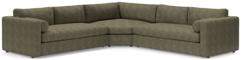 Aris Deep 3-Piece L-Shaped Sectional Sofa - image 0 of 4