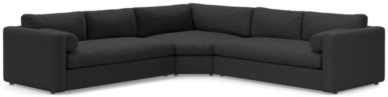 Aris Deep 3-Piece L-Shaped Sectional Sofa - image 0 of 4