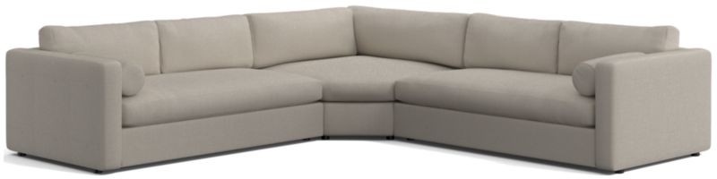 Aris Deep 3-Piece L-Shaped Sectional Sofa - image 0 of 4