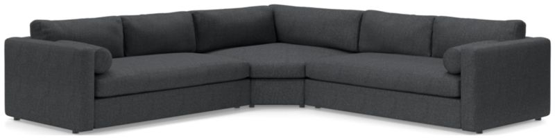 Aris Deep 3-Piece L-Shaped Sectional Sofa - image 0 of 4