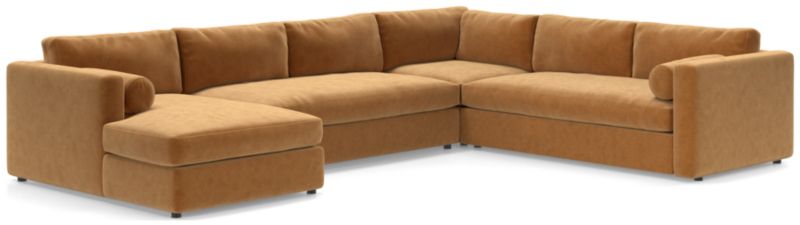 Aris Deep 4-Piece Left-Arm Chaise Sectional Sofa - image 0 of 5