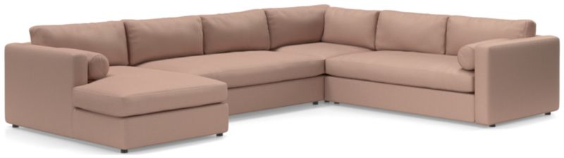 Aris Deep 4-Piece Left-Arm Chaise Sectional Sofa - image 0 of 5