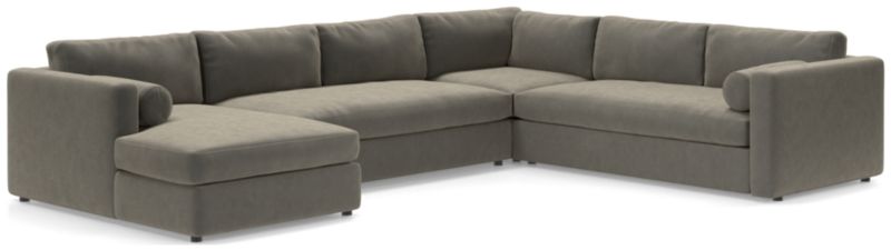 Aris Deep 4-Piece Left-Arm Chaise Sectional Sofa - image 0 of 5